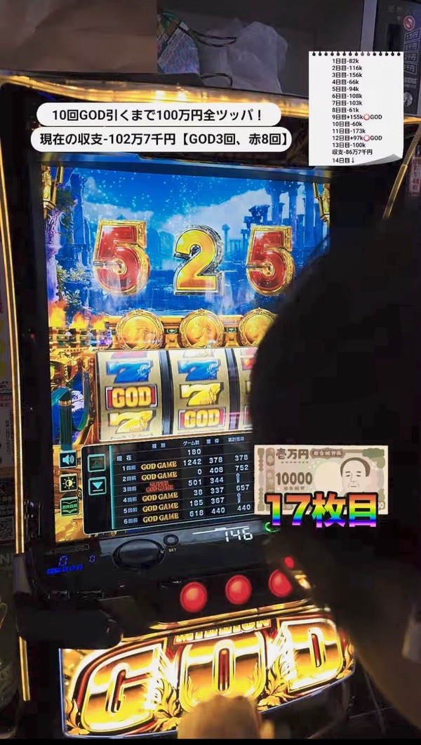 パチスロ14日で100万負けてしまう🤣 | パチスロ14日で100万負けてしまう🤣 | やっちまった速報(画像06102805728547_2)
