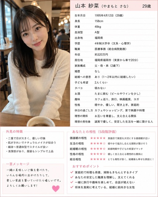 【画像】ワイ「へいAI！30独身低身長低収入のワイでも付き合えそうな女の顔出して」🤖「…」 | 【画像】ワイ「へいAI！30独身低身長低収入のワイでも付き合えそうな女の顔出して」🤖「…」 | 【画像】ワイ「へいAI！30独身低身長低収入のワイでも付き合えそうな女の顔出して」🤖「…」 | 【画像】ワイ「へいAI！30独身低身長低収入のワイでも付き合えそうな女の顔出して」🤖「…」 | やっちまった速報(画像29221412495542_4)