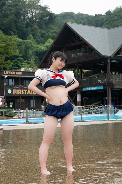 【画像】高2グラドルさん、ずぶ濡れセーラー服から下乳がこぼれる | 【画像】高2グラドルさん、ずぶ濡れセーラー服から下乳がこぼれる | やっちまった速報(画像04210417348079_2)